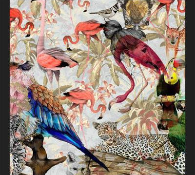 Cuadro Pink Jungle Cuadrado