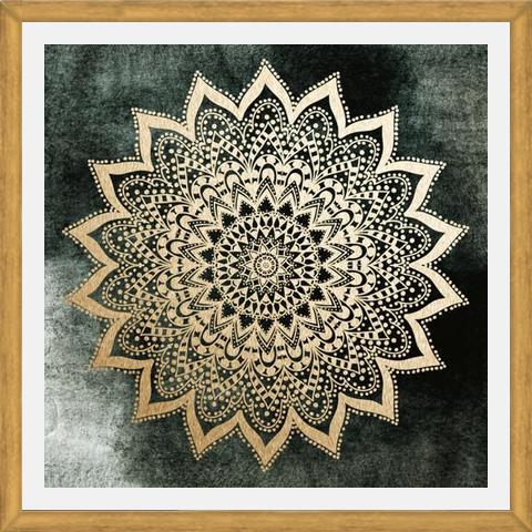 Enmarcado EMERALD BOHO NIGHTS MANDALA