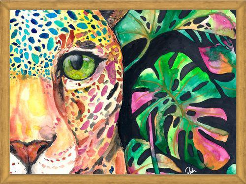 Cuadro Leopardo en la jungla