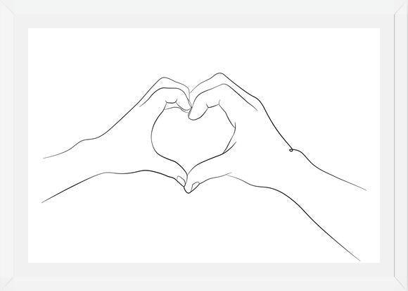 Cuadro Hands series - I love you