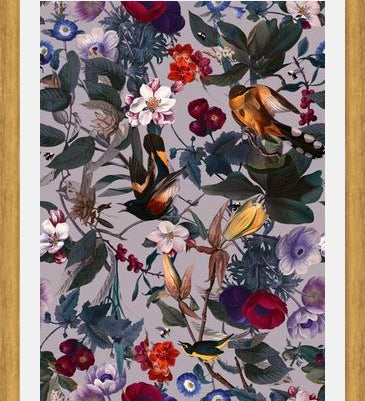 Cuadro Floral and Birds XL