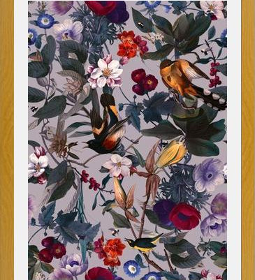 Cuadro Floral and Birds XL