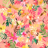 Mantel de Hule Hibiscus Tropical Coral