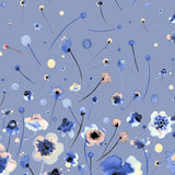 Mantel de Hule Ink Soft Flowers Blue Degrade