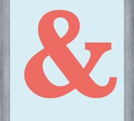 Cuadro Ampersand Baskerville Orange