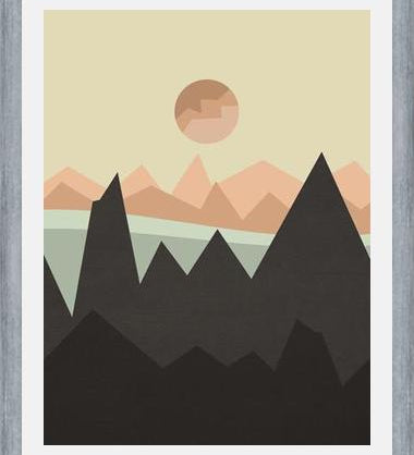 Cuadro Geometric landscape 03