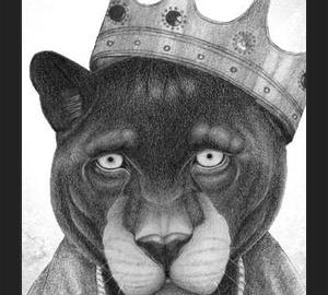 Enmarcado El Rey Pantera bw