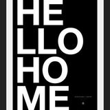 Cuadro Hello Home Black