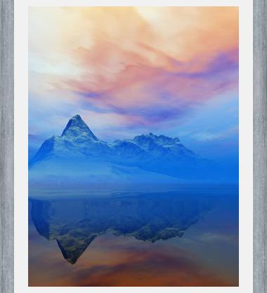 Cuadro Snowy Mountains Sunset 5