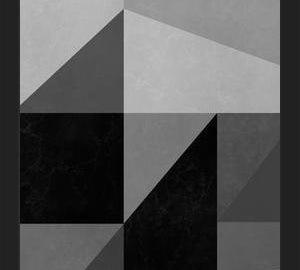 Cuadro Geométrico en Gris y Negro
