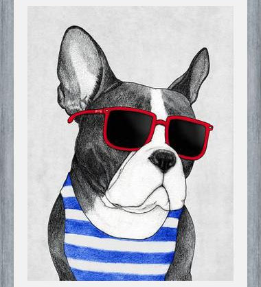 Cuadro Frenchie Summer Style