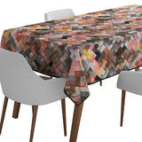 Mantel de Hule Moody Geometry Rustic Brown