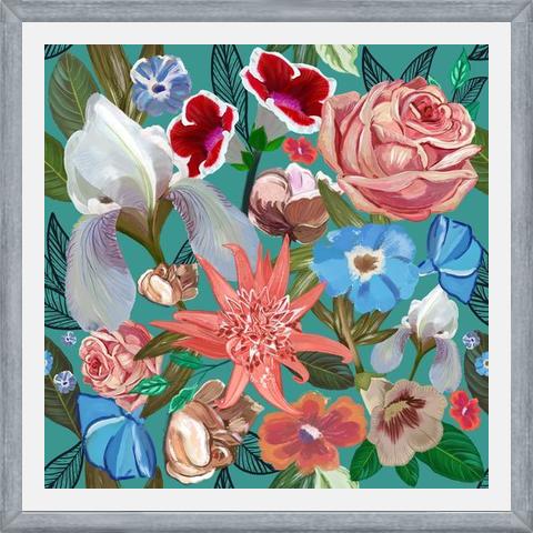 Cuadro Heirloom floral art bouquet