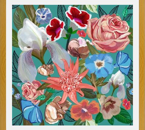 Cuadro Heirloom floral art bouquet