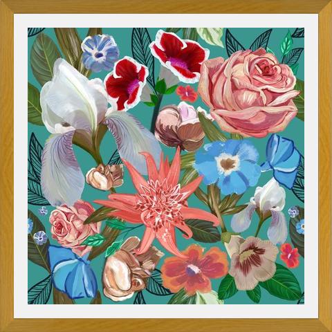 Cuadro Heirloom floral art bouquet