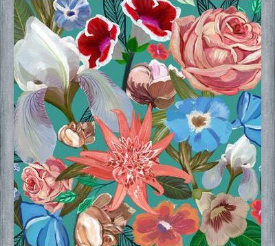 Cuadro Heirloom floral art bouquet
