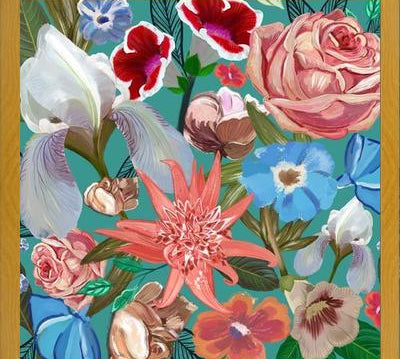 Cuadro Heirloom floral art bouquet