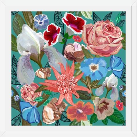 Cuadro Heirloom floral art bouquet