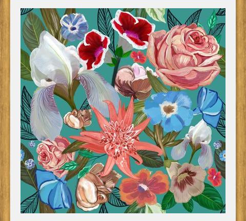 Cuadro Heirloom floral art bouquet