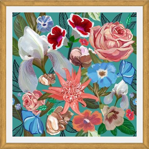 Cuadro Heirloom floral art bouquet