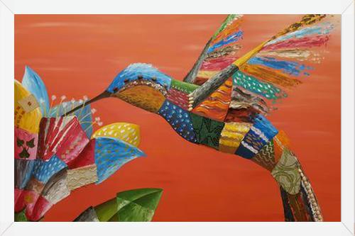 Cuadro El colibrí y la flor