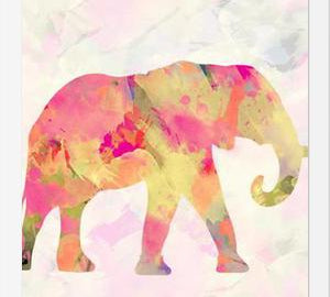 Cuadro Abstract Elephant
