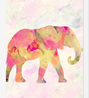 Cuadro Abstract Elephant