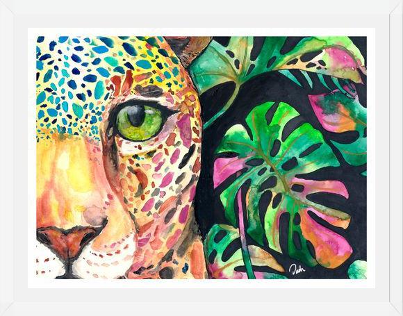 Cuadro Leopardo en la jungla