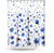 Cortina de Baño Ink Blue Flowers Degraded