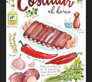 Cuadro Costillar ilustrado