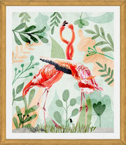 Cuadro Flamingo Love