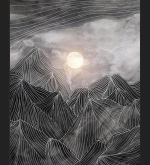 Cuadro Lines in the mountains VIII
