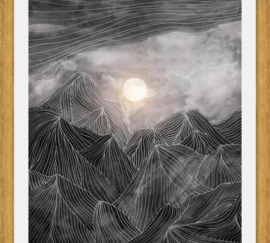 Cuadro Lines in the mountains VIII