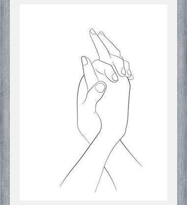 Cuadro Hands series - Together
