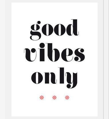 Cuadro Good vibes only