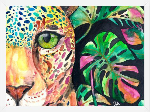 Cuadro Leopardo en la jungla