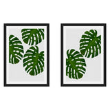 Set de Cuadros Monstera Leaf II y III