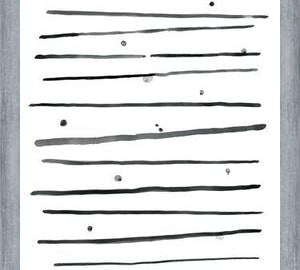 Cuadro Watercolor lines & dots - horizontal