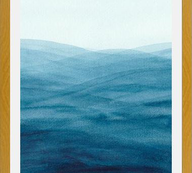 Cuadro Watercolor abstract waves