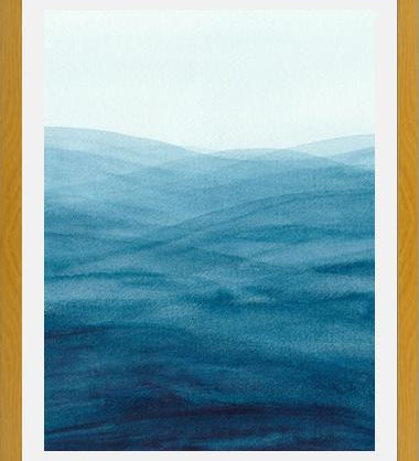 Cuadro Watercolor abstract waves