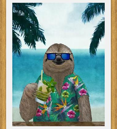 Cuadro Perezoso con un Mojito