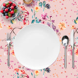 Mantel de Hule Rococo Bouquet Pink