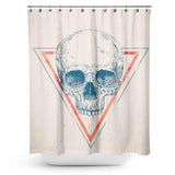 Cortina de Baño Skull in triangle II