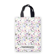 Cortina de Baño Abstract Flowers and Dragonfly Pastel Colored Floral Spring Pattern