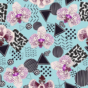 Mantel de Hule Orchid With Geometric Shapes, Leopard Pattern