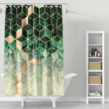 Cortina de Baño Leaves and Cubes
