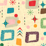 Mantel de Hule 1950s atomic pattern