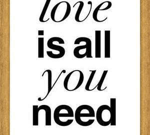 Cuadro The Beatles - Love is all you Need White