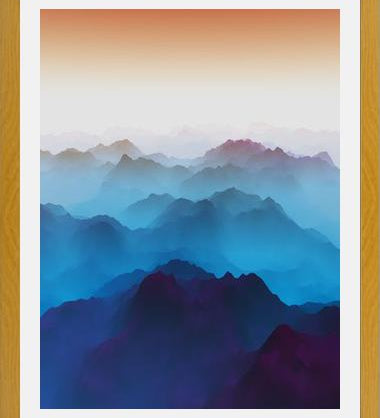 Cuadro Bluish Mountains