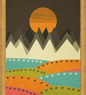 Cuadro Geometric landscape 07